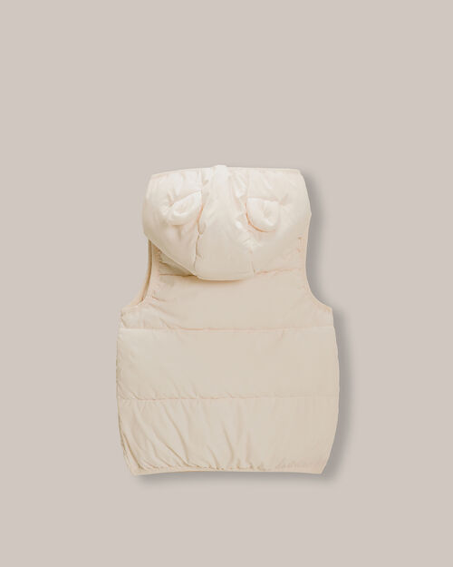 Chaleco Hoodie Beige
